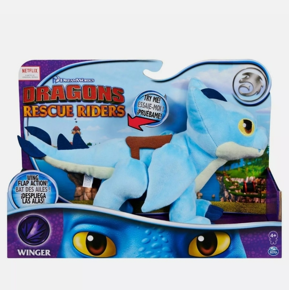 Dreamworks Dragons Rescue Riders 14 inch Winger Pl